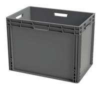 Solent Plastics Recycled Plastic ECO Euro Plastic Stacking Industrial Storage Containers Boxes Crates! (90 Litre - 60 x 40 x 45cm)