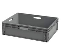 Solent Plastics Recycled Plastic ECO Euro Plastic Stacking Industrial Storage Containers Boxes Crates! (92 Litre - 80 x 60 x 23cm)