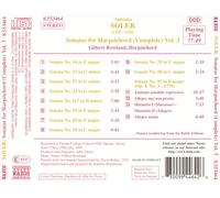SOLER: SONATAS FOR HARPSICHORD (COMPLETE), VOL. 3 NEW CD