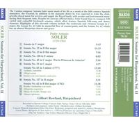 SOLER: SONATAS FOR HARPSICHORD, VOLUME II NEW CD