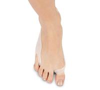 SOLES Gel Bunion Pad and Toe Separator with Splint - Big Toe Straightener Helps Relieve Foot Pain - Hypoallergenic Silicone - One Size Fits All, White