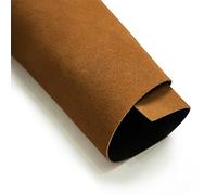 Soletec Suede Leather Square, Leather Sheet, Pre-Cut Pieces for Crafting, Tooling, Sewing, Brown, 1.85mm, 14"x14"