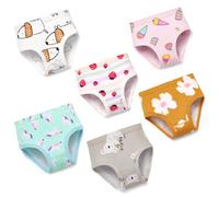 Soleurfe Girls Knickers 100% Combed Cotton Underwear 2-3 Years | Breathable Waistbands & Accurate Sizing Lovely Design and Cute Patterns Pack of 6 Multicolour