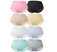 Soleurfe Girls Seamless Knickers Silk Soft Tag-Free Breathable Mid Waist Invisible Girls Pants for Sports Gymnastics and Dance under Leggings for Teenage 15-16 Years Multicolor