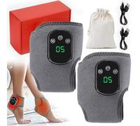 Soleva Foot Massage, 2025 Best Soleva Triple Method Foot Massager with 3 Vibration Modes, 5 Heating Levels, 3-in-1 Electric Feet Warmer Wrap, Ankle Heating Pad for Pain Relief (2Pcs)