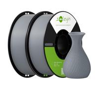 SOLEYIN Ultra PLA Filament 1.75mm for 3D Printers, 2 Packs with 300mm/s High Speed Printing, Excellent Adhesion High Precision & Sustainability, Fits Most 3D Printers(Grey*2KG)