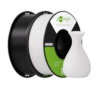 SOLEYIN Ultra PLA Filament 1.75mm for 3D Printers, 2 Packs with 300mm/s High Speed Printing, Excellent Adhesion High Precision & Sustainability, Fits Most 3D Printers(Black White*2KG)