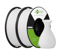 SOLEYIN Ultra PLA Filament 1.75mm for 3D Printers, 2 Packs with 300mm/s High Speed Printing, Excellent Adhesion High Precision & Sustainability, Fits Most 3D Printers(White*2KG)