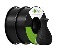 SOLEYIN Ultra PLA Filament 1.75mm for 3D Printers, 2 Packs with 300mm/s High Speed Printing, Excellent Adhesion High Precision & Sustainability, Fits Most 3D Printers(Black*2KG)