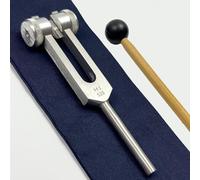 Solfeggio MI Weighted Tuning Fork 528Hz for Healing - Love Frequency 528Hz - Sound Healing and Biological Field Harmonization - Silver