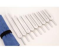 Solfeggio Tuning Forks for Healing by Omnivos for Sound Therapy, Chakra Healing, Includes the 528 hz Tuning Fork, Machined not Molded and Made in the USA