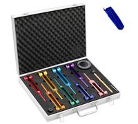 Solfeggio Tuning Forks Set for Healing, 10 Unweighted Tuning Forks Including 528 Hz, Sound Meditation Tools for Stress Reduction and Energy Work