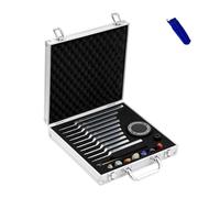 Solfeggio Tuning Forks Set, Unweighted Tuning Fork for Healing, Tuning Forks Set of 10 Include the 528 Hz, Sound Meditation Forks for Sound Healing Therapy, Reduce Stress, Energy Work Gift