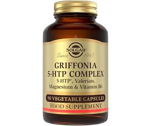 Solgar 5-HTP Complex Vegetable Capsules - Pack of 90 | Natural Sleep & Mood Support with Valerian Root, Magnesium & Vitamin B6 - Promotes Relaxation, Vegan & Gluten-Free, 90s