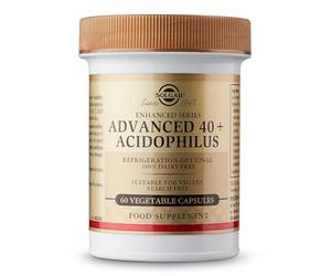 Solgar Advanced 40 Plus Acidophilus Vegetable Capsules - Pack of 60 - Digestion Support - Strains of Friendly Bacteria - Vegan and Gluten Free