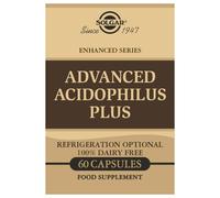 Solgar Advanced Acidophilus Plus Vegetable Capsules - Pack of 60 - Supports Digestion - Maintain Healthy Bacteria Levels - Vegan and Gluten Free