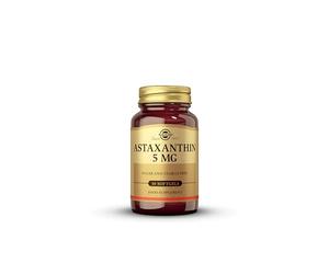 Solgar Astaxanthin 5 mg Softgels - Pack of 30 - Source of Carotenoids - Derived from Fresh Water Algae - Free from Sugar, Salt and Starch