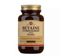 Solgar Betaine Hydrochloride with Pepsin - Stomach Acidity-100 Tablets