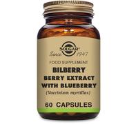 Solgar Capsules Bilberry Extract with Blueberry - Antioxidant, Vegan & Gluten Free - 60 Pack