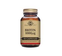 Solgar Biotin 1000 µg Vegetable Capsules for Healthy Hair & Skin - 50 Capsules