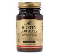 Solgar, Biotin, 300 mcg, 100 Tablets