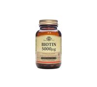 Solgar Biotin 50 Vegetable Capsules Supports Healthy Skin Nails & Hair Non-GMO Vegan Gluten Free Dairy Free, 5000mcg