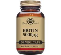 Solgar Biotin 5000 Mcg Vegetable Capsules - High Strength Formula - Supports Hai