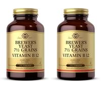 Solgar Brewer's Yeast with Vitamin B12 Tablets - Pack of 500 - Rich Source of Protein, Vitamins, Minerals and acids - Healthy Nervous System - Vegan