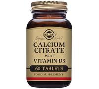 Solgar Calcium Citrate with Vitamin D3 Tablets - Pack of 60 - Healthy Bones & Teeth - High Potency Formula - Gluten Free