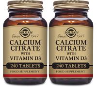 Solgar Calcium Citrate with Vitamin D3 240 Tablets X 2