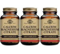 Solgar Calcium Magnesium Citrate 100 Tablets X 3