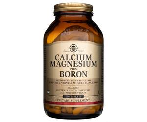 Solgar Calcium Magnesium Plus Boron 250 Tablets Bone Health Muscle Support Vegan