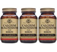 Solgar Calcium Magnesium Plus Boron 250 Tablets X 3