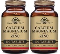 Solgar Calcium Magnesium Plus Zinc 100 Tablets X 2