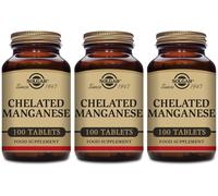 Solgar Chelated Manganese 100 Tablets X 3