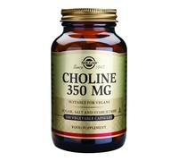 Solgar Choline 350mg - Healthy Liver Function - Supports Fat Metabolism - Essential Micronutrient - Vegan - 100 Vegetable Capsules