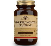 Solgar Choline Inositol 250/250mg 50 Capsules Vegan Vegetarian Dairy,Gluten Free