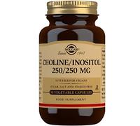 Solgar Choline/Inositol 250mg Vegetable Capsules - Pack of 50 | Supports Fat Transport & Liver Health - Nutrients Metabolism Formula - Vegan & Gluten Free Capsules