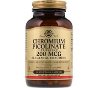 Solgar, Chromium Picolinate, 200 mcg, 180 Vegetable Capsules