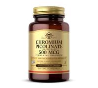 Solgar Chromium Picolinate 500 µg Vegetable Capsules - Pack of 60 - Balances Blood Glucose Levels - Supports the Metabolism - Vegan and Gluten Free