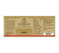 Solgar Cod Liver Oil 250 Units One Size Brown