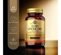 Solgar Cod Liver Oil One a Day 100 Softgels Vitamin A and D Supplement
