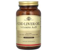 Solgar Cod Liver Oil, Vitamins A & D 100 Capsules, 100 Capsules - 250 Softgels