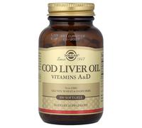 Solgar Cod Liver Oil, Vitamins A & D 100 Capsules, 100 Capsules - 250 Softgels