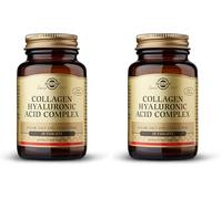 Solgar Collagen Hyaluronic Acid Complex - Reduces Fine Lines & Wrinkles - Skin Hydration - Vitamin C - 30 Tablets (Pack of 2)
