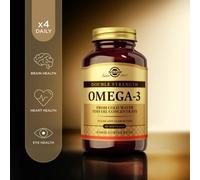 Solgar Double Strength Omega-3 Softgels Support brain and eyes