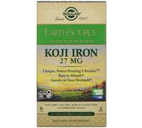 Solgar, EarthSource Food Fermented, Koji Iron, 27 mg, 30 Vegetable Capsules