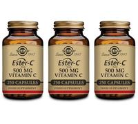 Solgar Ester-C Plus 500mg Vitamin C 250 Capsules X 3