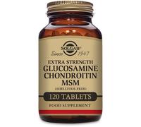 Solgar Extra Strength Glucosamine Chondroitin MSM Tablets - Pack of 120 - Bone, Joint and Cartilage Care - Shellfish Free - Gluten-Free