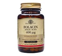 Solgar Folacin 400mcg Folic Acid for Pregnancy - 250 Vegan Tablets